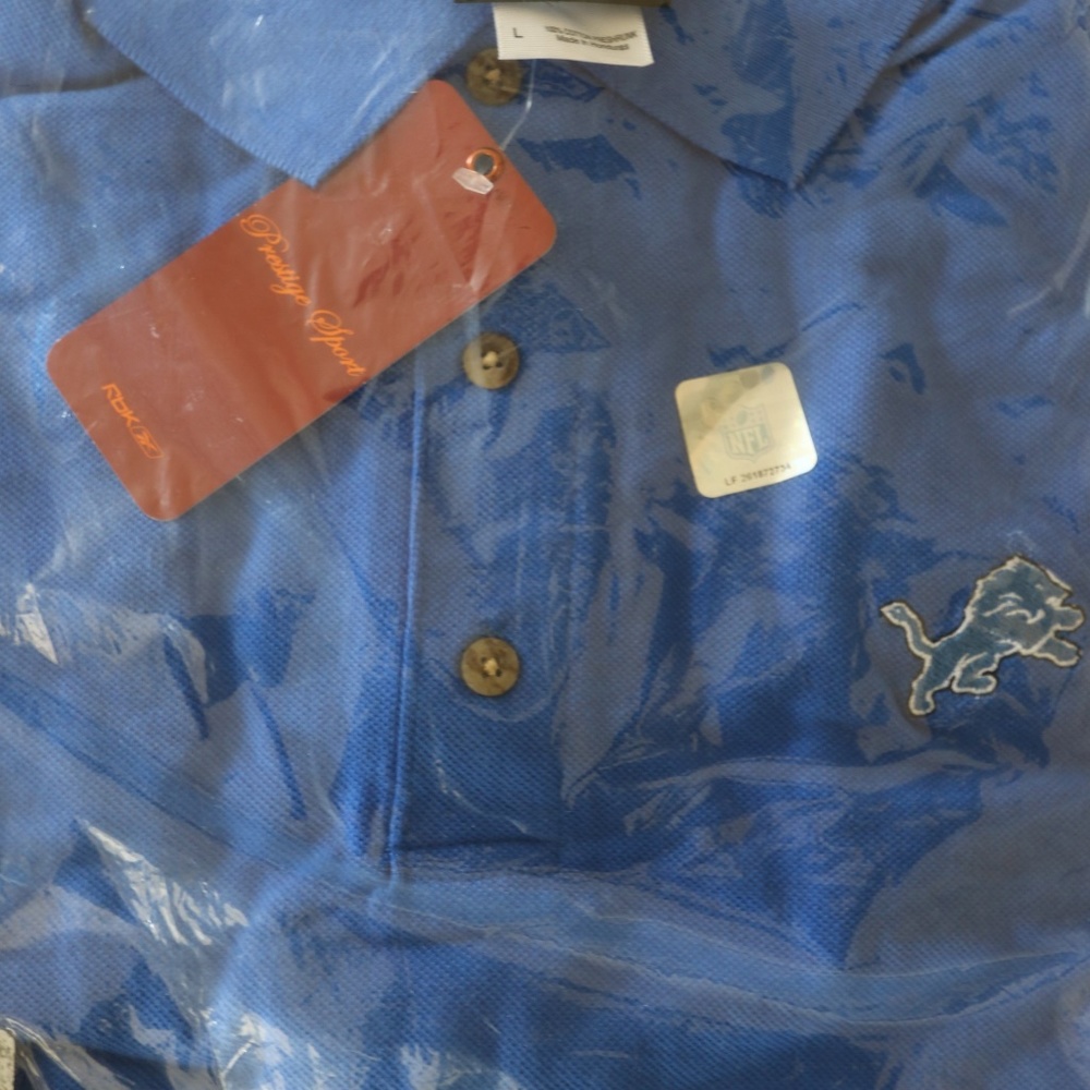 Official NFL Polo shirt Detroit Lions by Reebok